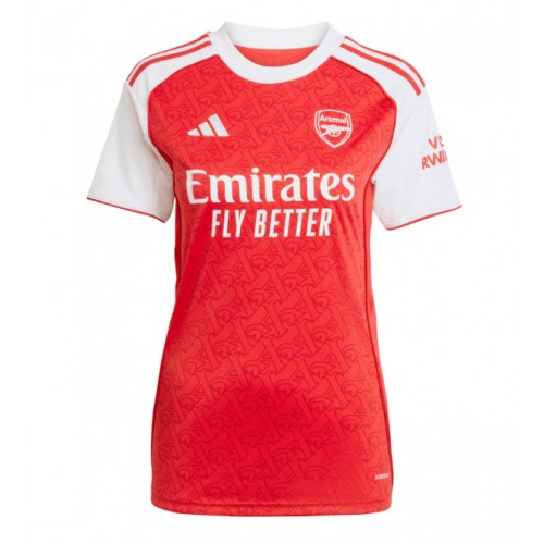 Stroje piłkarskie Arsenal Koszulka Podstawowej dla damskie 2025-26 Krótki Rękaw